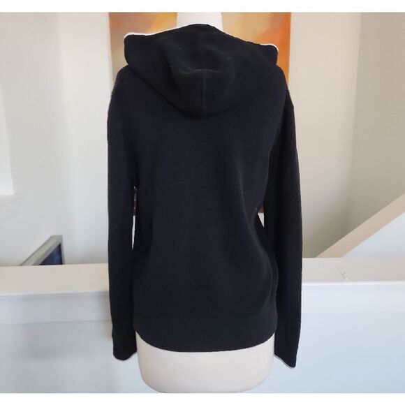 Michael Kors Black Textured Knit Sweater with White Trim Size L - Picture 4 of 5